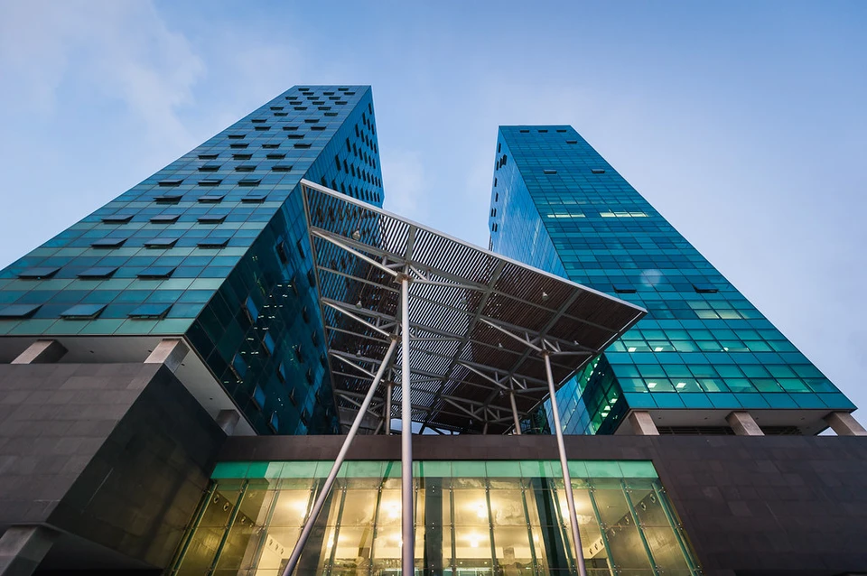 Modern office towers in Luanda