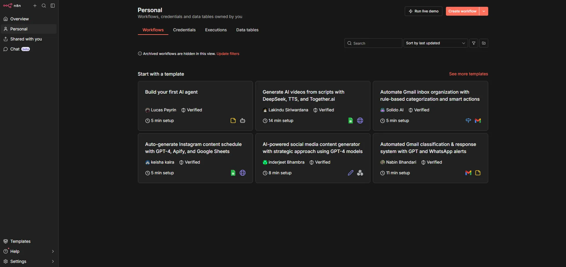 n8n workflow automation platform homepage showing flexible AI workflow automation for technical teams