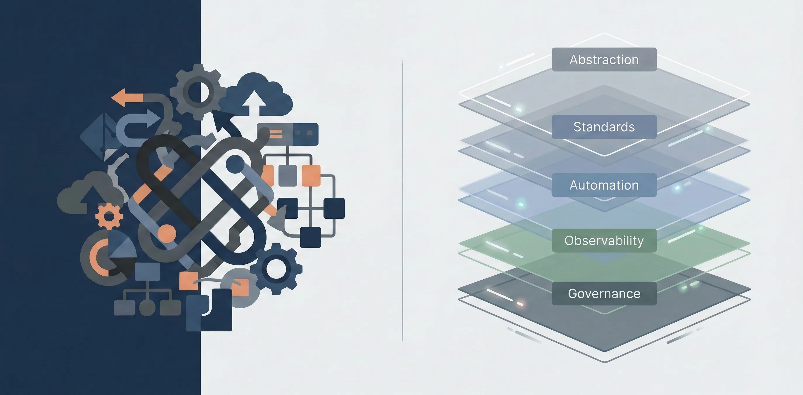 Internal platform providing abstraction